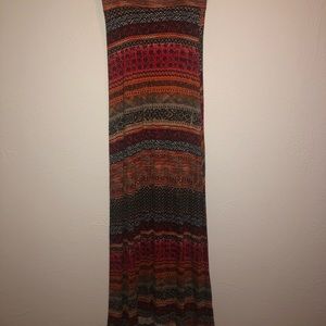 Sunset-patterned Maxi Skirt